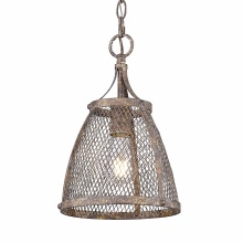 Golden Canada 7019-M1L PR - Wry Lighting Calgary 1-light Pendant in Pebbled Rust